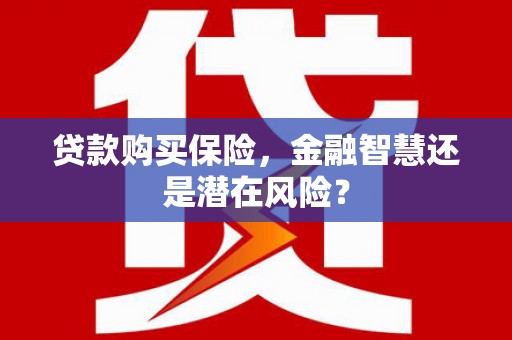 张湾贷款购买保险，金融智慧还是潜在风险？
