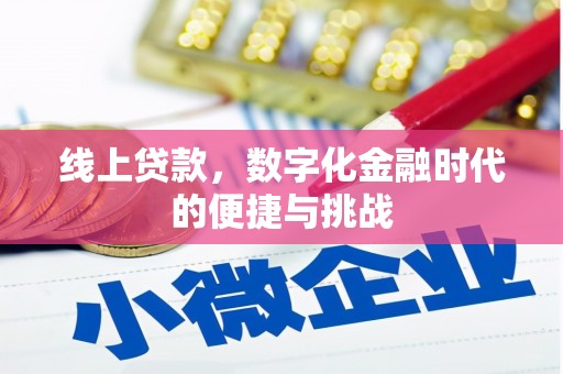 张湾线上贷款，数字化金融时代的便捷与挑战