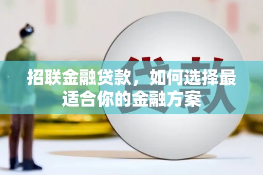 张湾招联金融贷款，如何选择最适合你的金融方案