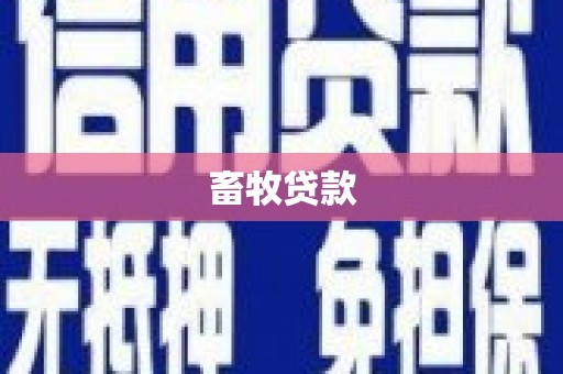 张湾畜牧贷款