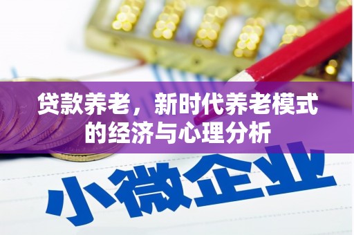 张湾贷款养老，新时代养老模式的经济与心理分析