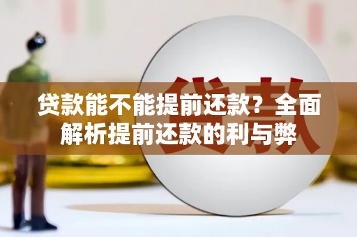 张湾贷款能不能提前还款？全面解析提前还款的利与弊