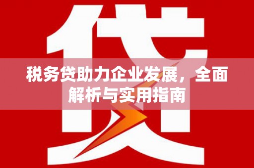 张湾税务贷助力企业发展，全面解析与实用指南