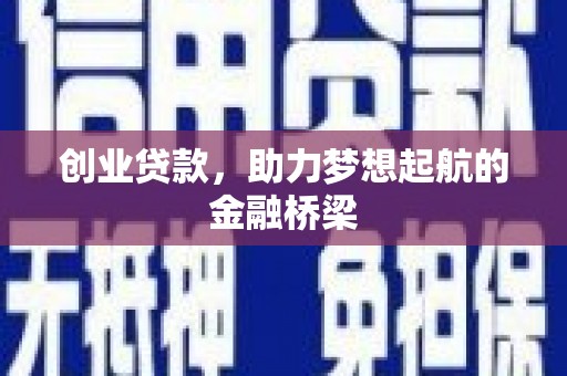 张湾创业贷款，助力梦想起航的金融桥梁