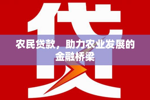 张湾农民贷款，助力农业发展的金融桥梁
