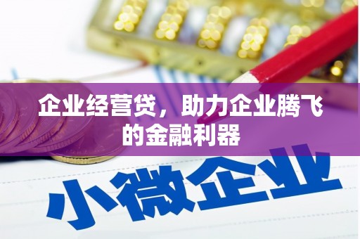 张湾企业经营贷，助力企业腾飞的金融利器