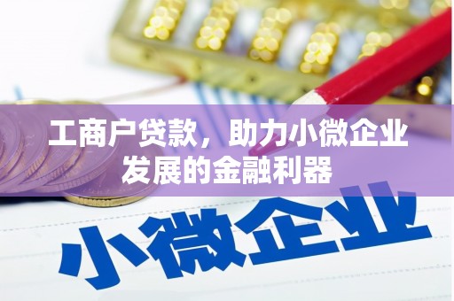 张湾工商户贷款，助力小微企业发展的金融利器