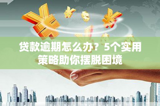 张湾贷款逾期怎么办？5个实用策略助你摆脱困境
