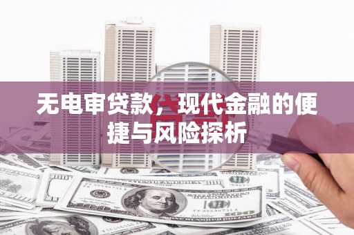 张湾无电审贷款，现代金融的便捷与风险探析