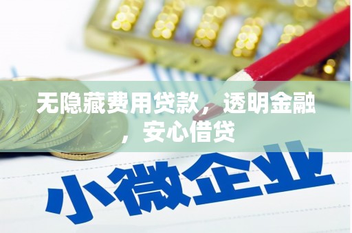 张湾无隐藏费用贷款，透明金融，安心借贷