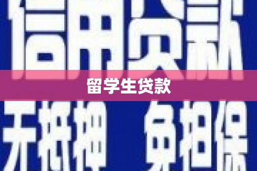 张湾留学生贷款