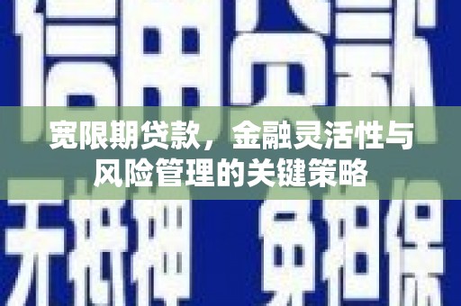 张湾宽限期贷款，金融灵活性与风险管理的关键策略