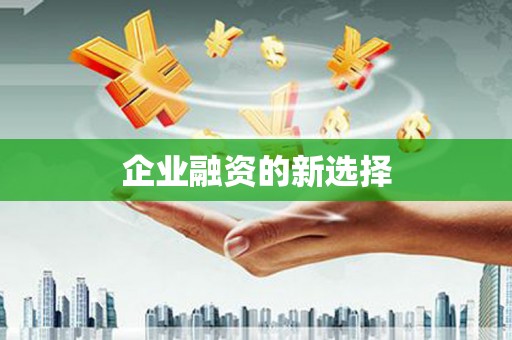张湾企业融资的新选择