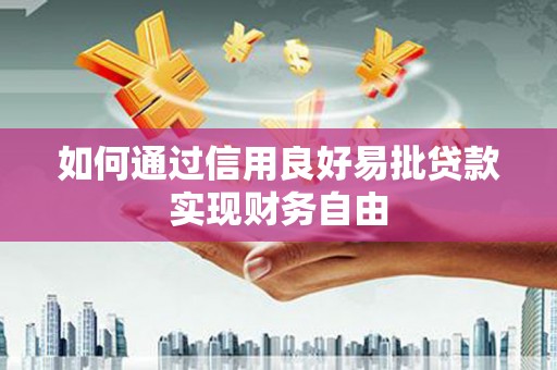 张湾如何通过信用良好易批贷款实现财务自由