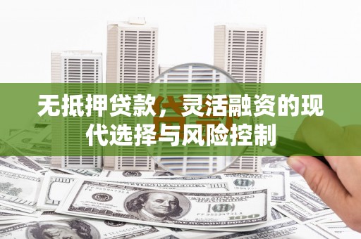 张湾无抵押贷款，灵活融资的现代选择与风险控制