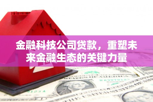 张湾金融科技公司贷款，重塑未来金融生态的关键力量