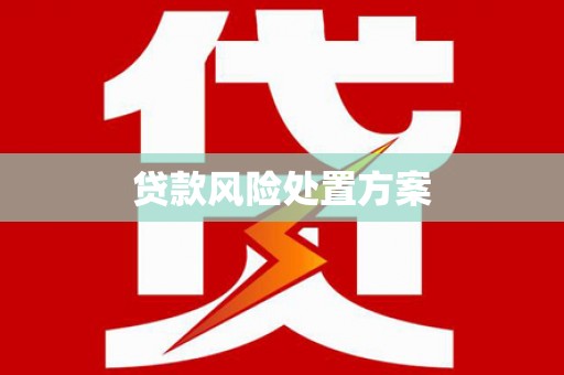 张湾贷款风险处置方案