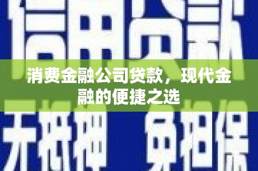 张湾消费金融公司贷款，现代金融的便捷之选