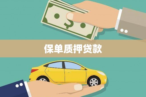 张湾保单质押贷款