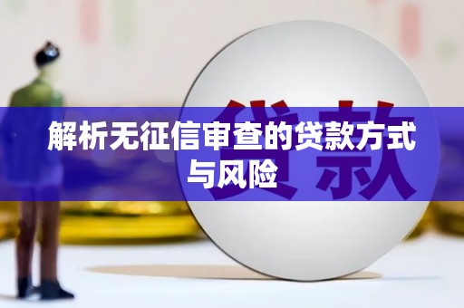 张湾解析无征信审查的贷款方式与风险
