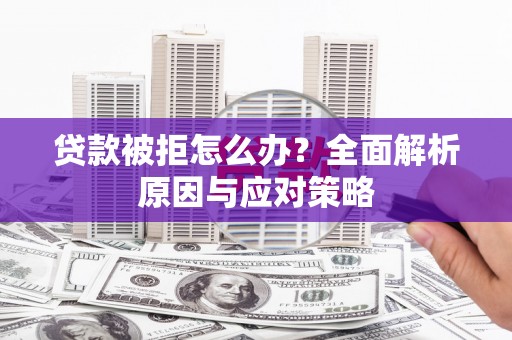 张湾贷款被拒怎么办？全面解析原因与应对策略