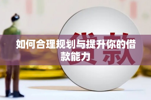 张湾如何合理规划与提升你的借款能力
