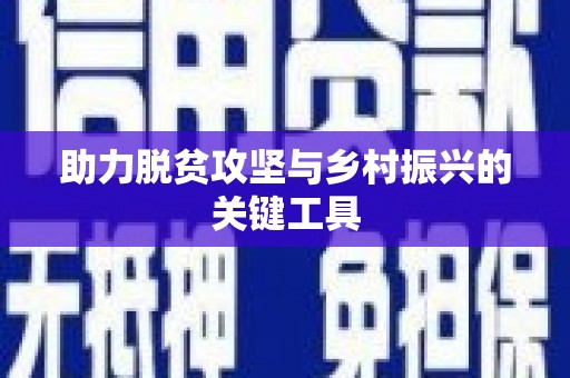 张湾助力脱贫攻坚与乡村振兴的关键工具
