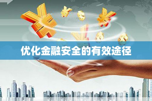 张湾优化金融安全的有效途径
